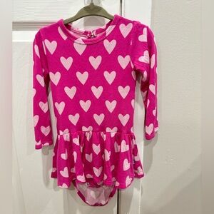 Bums & Roses Playing Heart to Get Ruffle Dress